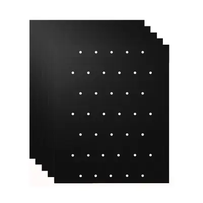 Podloga za žar z luknjami proti sprijemanju Črna 5 kosov