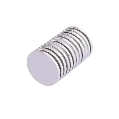 Močni disk magneti 10 paketov Silver 2 cm