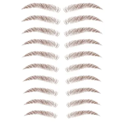 Nalepke za tetoviranje obrvi Rjave 10 parov