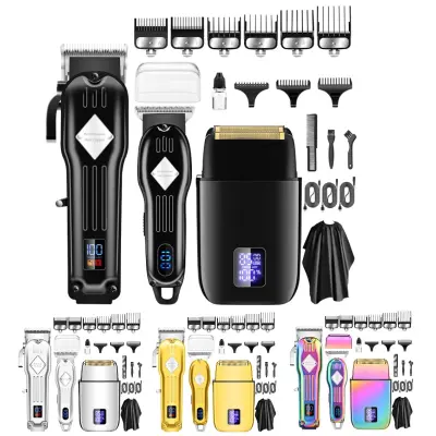 Profesionalni komplet strižnikov za lase in brade Black