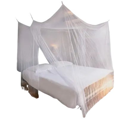 Posteljna mreža proti komarjem z baldahinom White 220x200x200 cm