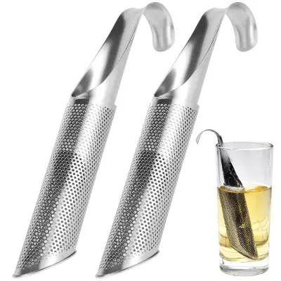Cedilo za čaj Long Pipe Tea Infuser, 2 paketa Silver