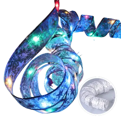 Božične lučke na traku Silver