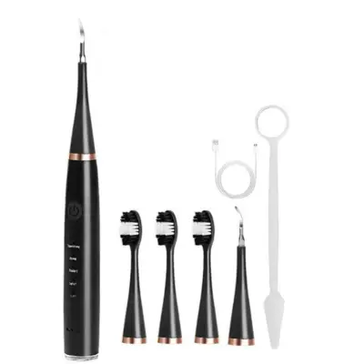 Električna zobna ščetka z odstranjevalcem zobnega kamna Black