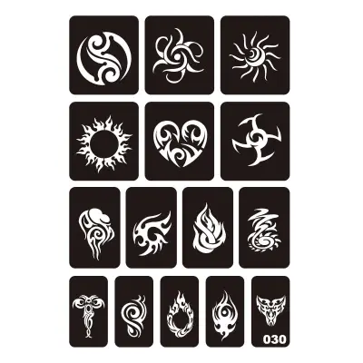 Modne realistične nalepke za začasne tetovaže Black