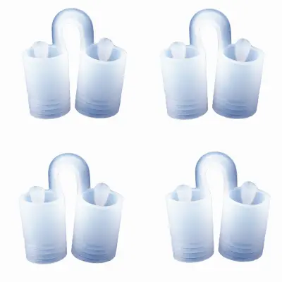 Proti smrčanju Sponka za nos proti smrčanju 4 paket Transparent