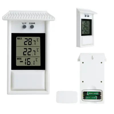 Elektronski termometer za zunanjo uporabo White