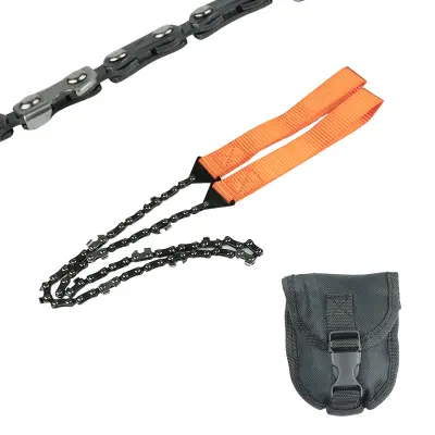 Oranžna ročna motorna žaga v žepni velikosti