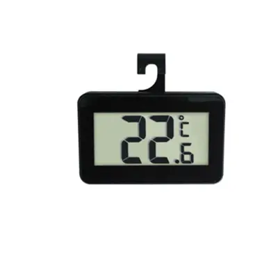 Digitalni termometer za mini hladilnik s kavljem Black