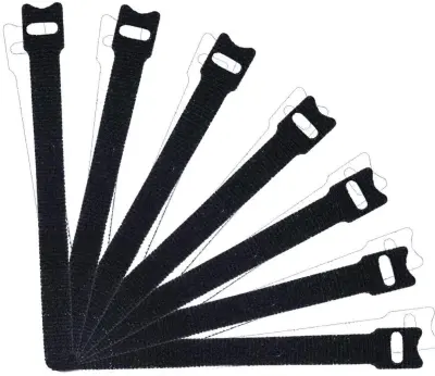 Kabelske vezice z Velcro 100-pack Black