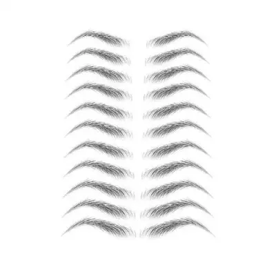 Nalepke za obrvi fake tattoo črne 11 parov