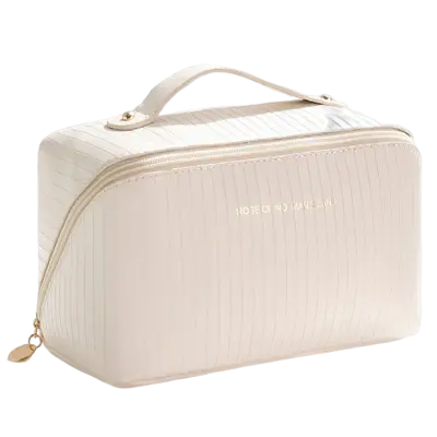 Prostorna toaletna/kozmetična torba Beige