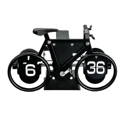 Retro model kolesa, digitalna avtomatska preklopna ura Black