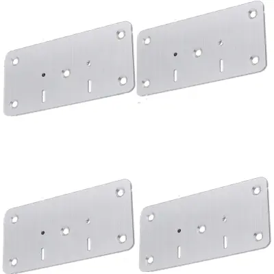 Plošča za popravilo pohištvenih tečajev 4-paket Silver