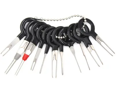 11-delni komplet orodja za odstranjevanje zatičev avtomobilskih sponk Black