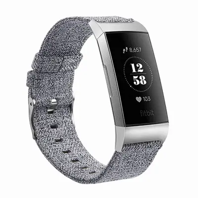 Fitbit Charge 3/4 zapestnica platno siva (L)