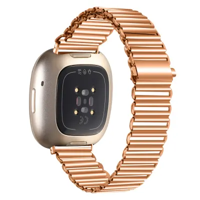 Pašček za uro iz nerjavečega jekla PinkGold  Fitbit Versa 3 / Versa 4 / Sense 2