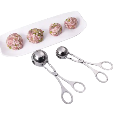 Klešče za mesne kroglice / zajemalka za mesne kroglice, 2 paketa v 2 velikostih