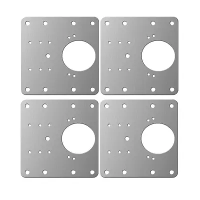 Plošča za popravilo pohištvenih tečajev 9x9 cm iz nerjavečega jekla 4-Pack