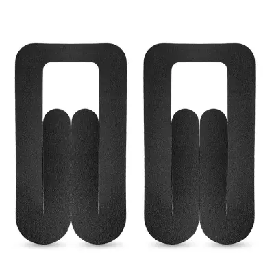 Vnaprej izrezan športni trak Breathable Sport Athletic Tape 2 para Black