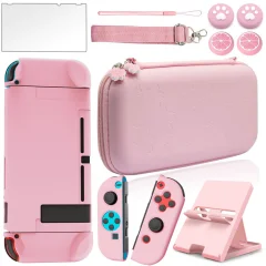 Etui in dodatki 10 delov, združljivih z Nintendo Switch