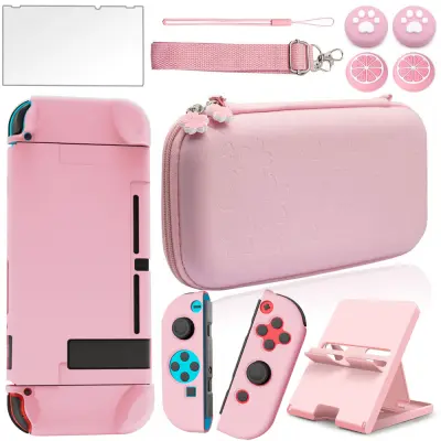 Etui in dodatki 10 delov, združljivih z Nintendo Switch
