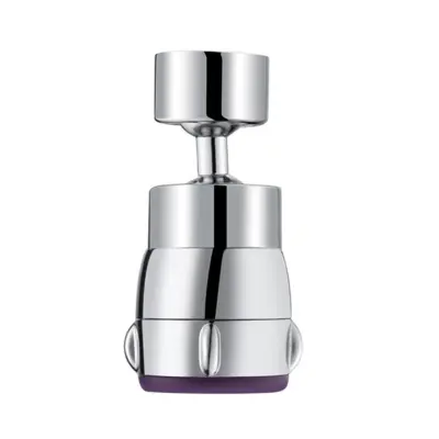 Prezračevalnik za pipo 2 načina pretoka vode, vrtljiv za 360° Silver