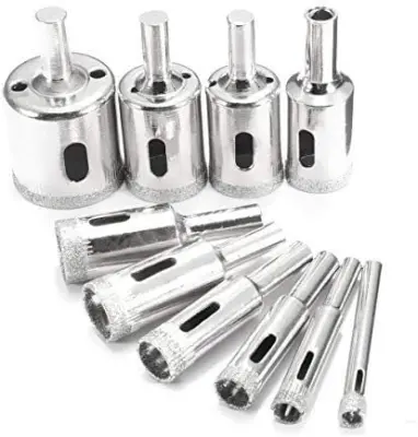Komplet 10 kosov za vrtanje lukenj, Diamantno rezilo, Natačni rezi (6-32 mm) | HOLEXPERT