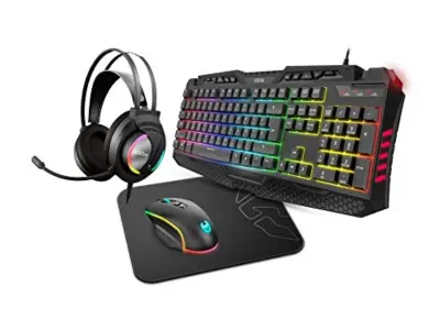 Krom Pack Combo Gaming rgb Kritic sp