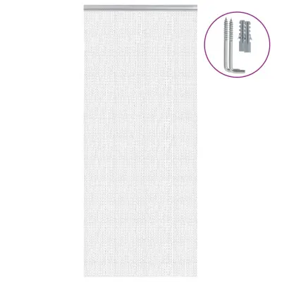 vidaXL Verižna mreža proti mrčesu za vrata 90x200 cm aluminij