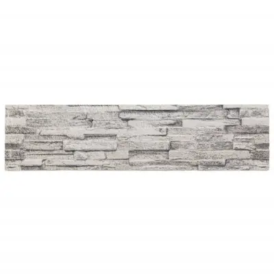 vidaXL 3D stenski paneli 14 kosov svetlo sivi 100x25 cm EPS