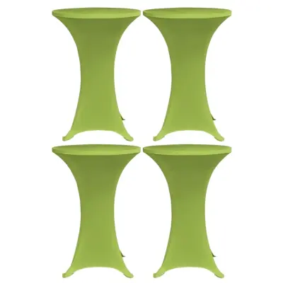 vidaXL Raztegljivo pregrinjalo za mizo 4 kosi 80 cm zeleno