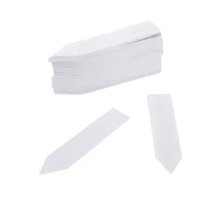 Etikete za rastline / znaki rastlin za enostavno prepoznavanje rastlin - 100 pak White