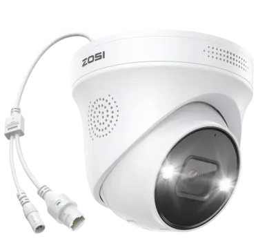 Spletna kamera IP POE 5 MP, 2-smerni zvok, nočni vid, zvočni in svetlobni alarm, IP66