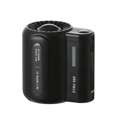 Ventilator za polnjenje s 3 hitrostmi in sponko za pas Black