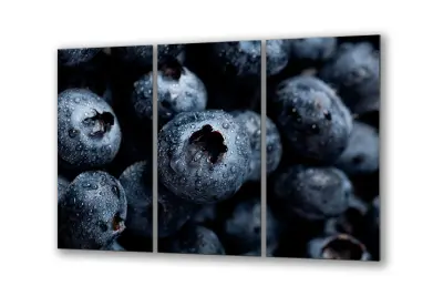 Slika na steklu borovnice za kuhinjo okrasna slika 150x95 cm