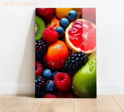 Slika na steklu sveže sadje za kuhinjo okrasna slika 83x130 cm