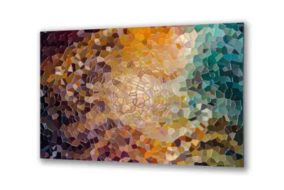 Slika na steklu vitraž barvni pastel vintage okrasna slika 130x83 cm