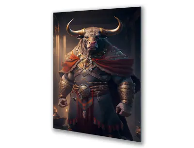 Slika na steklu leto bika kitajski horoskop bika okrasna slika 60x90 cm