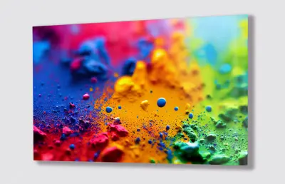 Slika na steklu barve barvni pigmenti barve okrasna slika 130x83 cm
