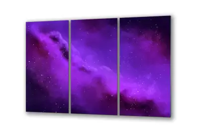 Slika na steklu zvezde vesolja kozmosa okrasna slika 151x95 cm