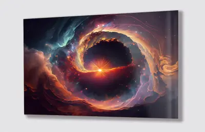 Slika na steklu vesolje vesolje planeti nebo okrasna slika 130x83 cm