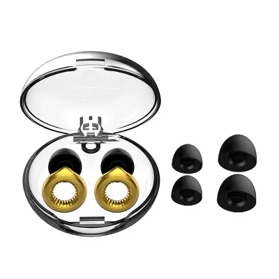 Mehki zvočno izolirani ušesni čepki z ročaji Gold