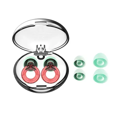 Mehki zvočno izolirani ušesni čepki z ročaji Red