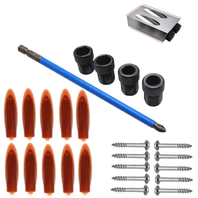 15-stopinjski pribor za iskanje lukenj pod kotom (28 kosov) - majhen, siv