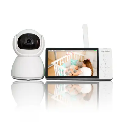 Video monitor s kamero 2.4G prenos, varuška z dvosmernim zvokom in nočnim vidom