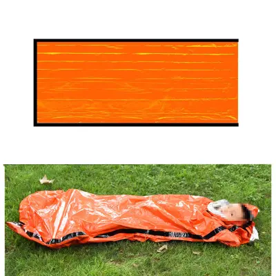 Reševalna odeja spalna vreča za nujne primere 210×91 cm oranžna