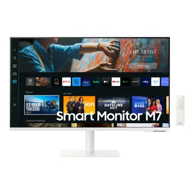 Monitor Samsung 80 cm (31,5'') S32CM703UU 3840x2160 Smart TV Tizen VA 4ms HDMI USB-C 65W 2xUSB2.0 Pivot Zvočniki 2x5W sRGB99% BT WiFi HDR10 M7 bela SM