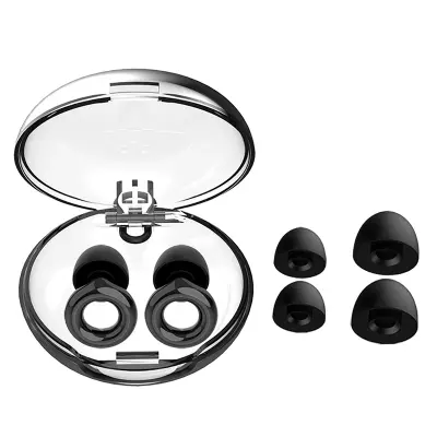 Ušesni čepki z ročaji za zmanjšanje hrupa Black