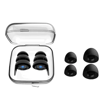 Čepki za dušenje zvoka za spanje, delo, študij Black